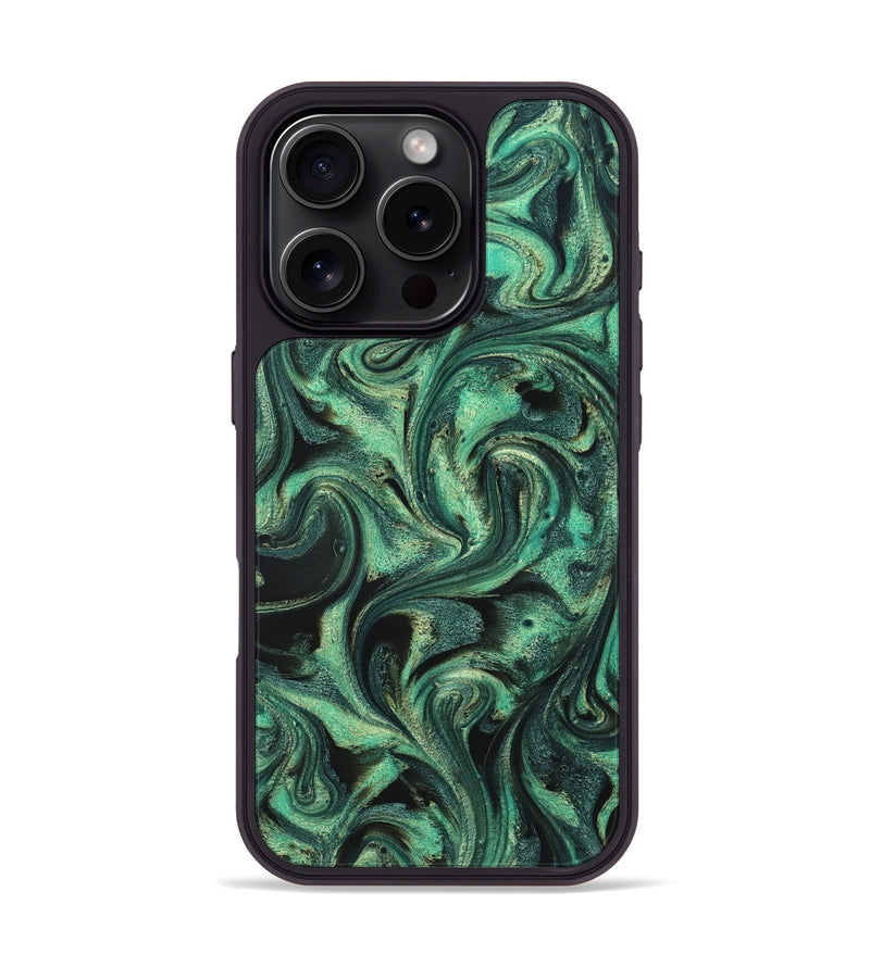 iPhone 16 Pro ResinArt Phone Case - Lavinia (Green, 831133)