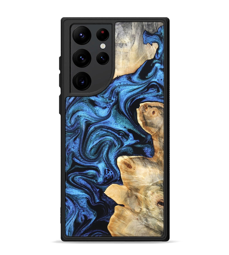 Galaxy S22 Ultra Wood Phone Case - Kory (Blue, 831134)
