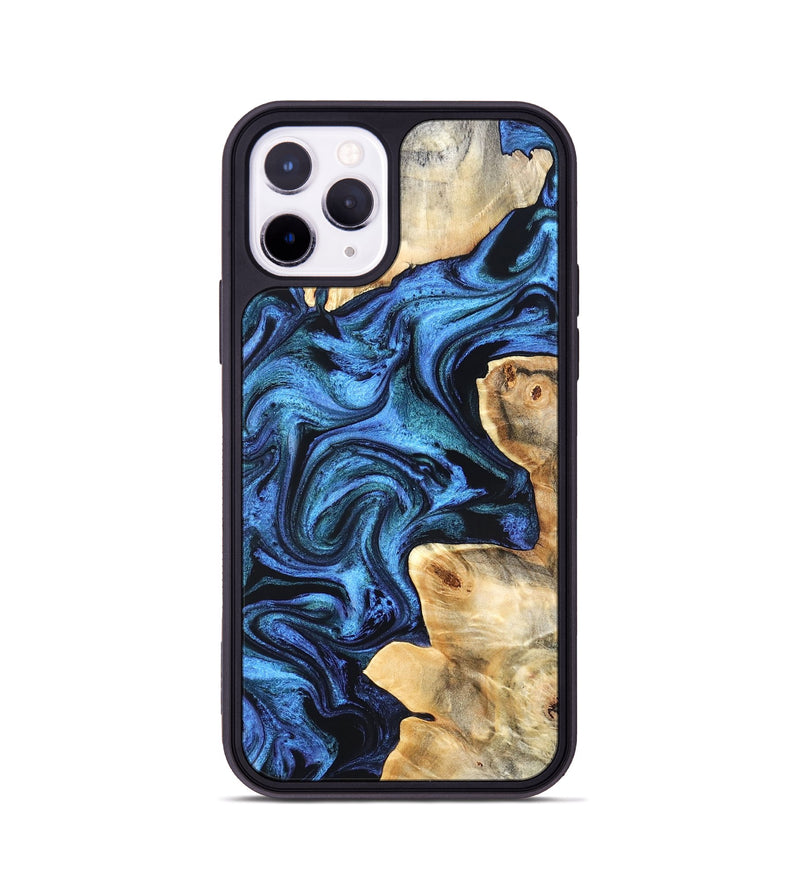 iPhone 11 Pro Wood Phone Case - Kory (Blue, 831134)