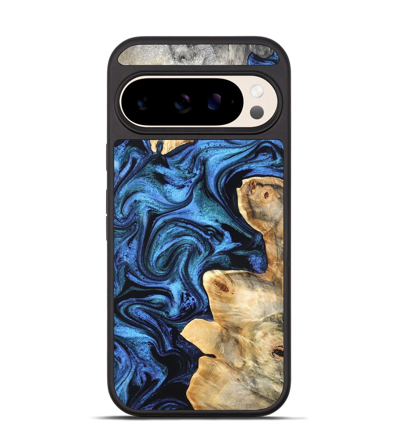 Pixel 10 Wood Phone Case - Kory (Blue, 831134)