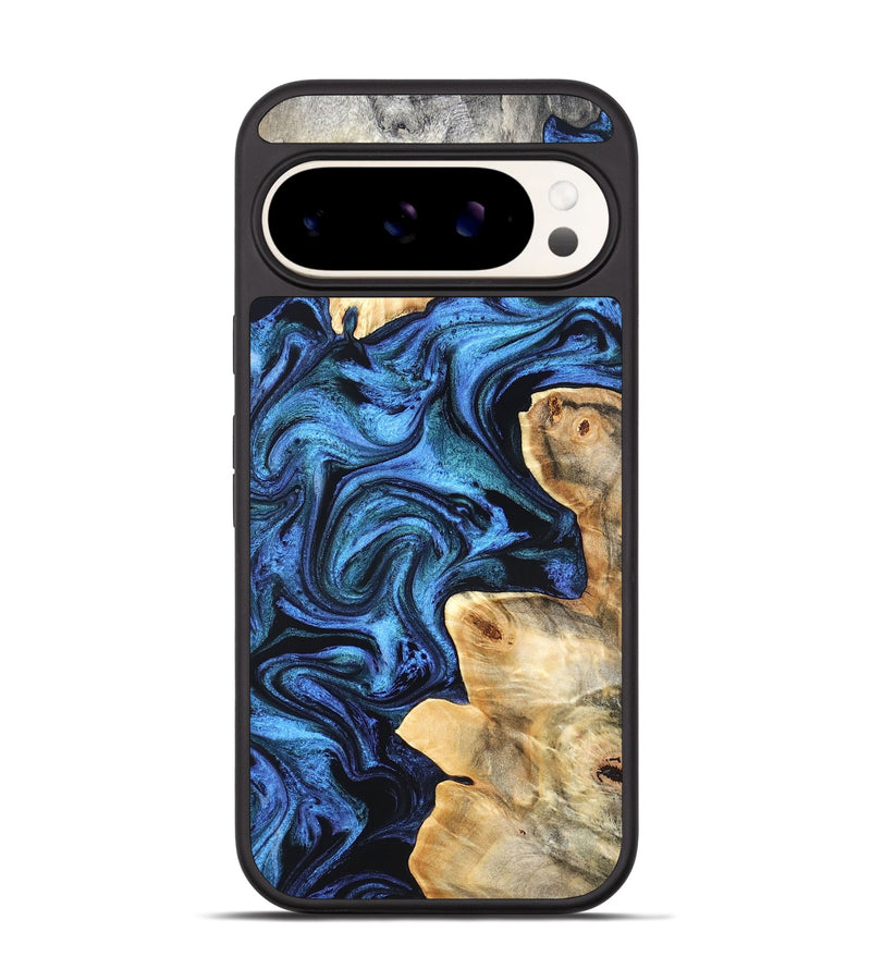Pixel 9 Wood Phone Case - Kory (Blue, 831134)