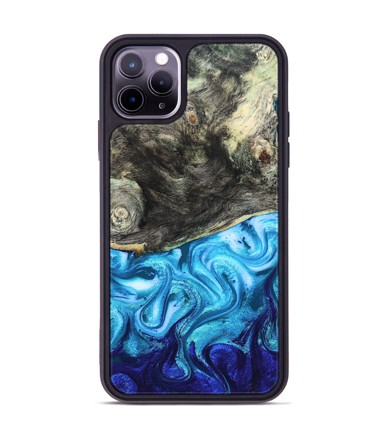 iPhone 11 Pro Max Wood Phone Case - Banks (Blue, 831135)