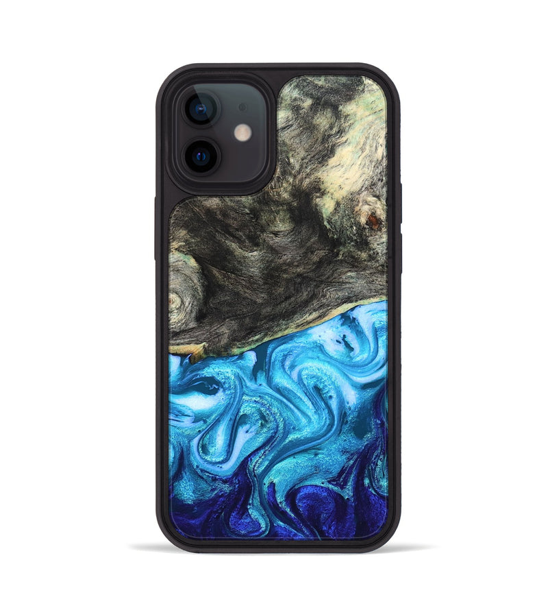 iPhone 12 Wood Phone Case - Banks (Blue, 831135)
