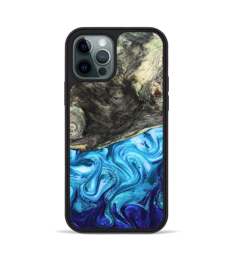 iPhone 12 Pro Wood Phone Case - Banks (Blue, 831135)