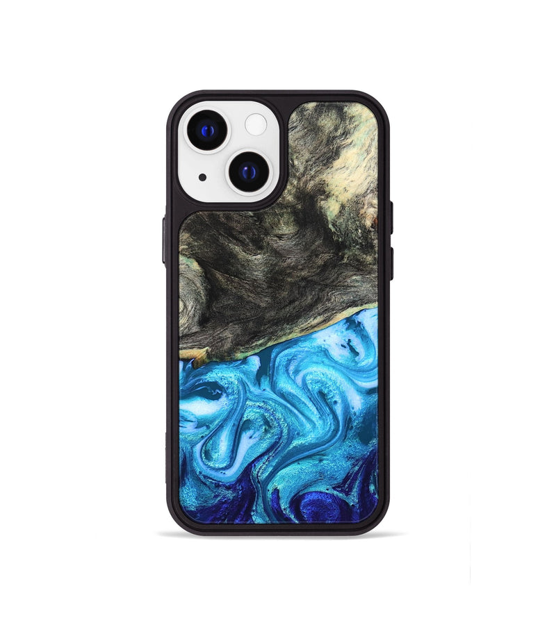 iPhone 13 mini Wood Phone Case - Banks (Blue, 831135)