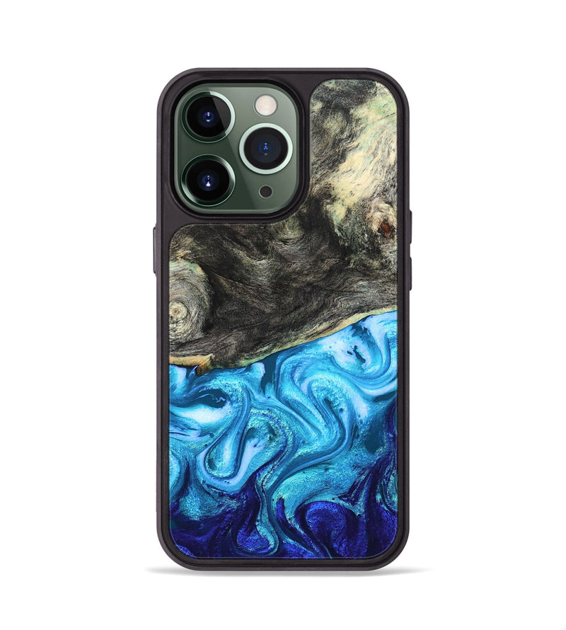 iPhone 13 Pro Wood Phone Case - Banks (Blue, 831135)