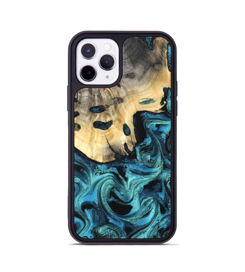 iPhone 11 Pro Wood Phone Case - Mylie (Blue, 831137)