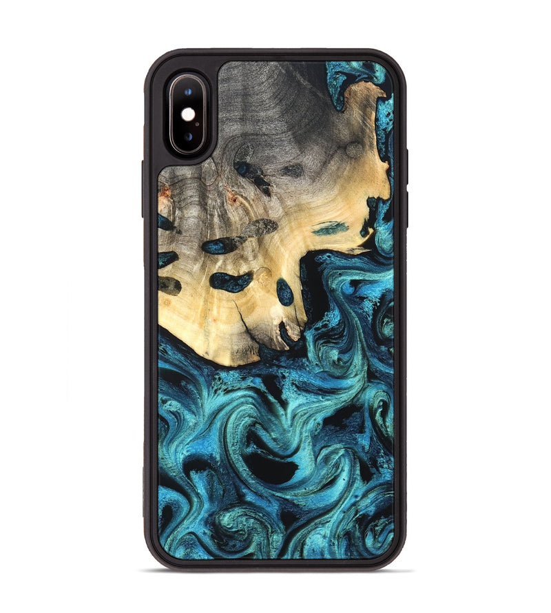 iPhone Xs Max Wood Phone Case - Mylie (Blue, 831137)