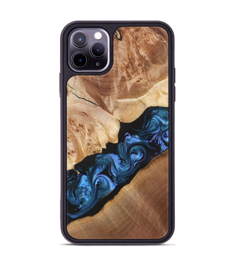 iPhone 11 Pro Max Wood Phone Case - Chelsea (Blue, 831138)