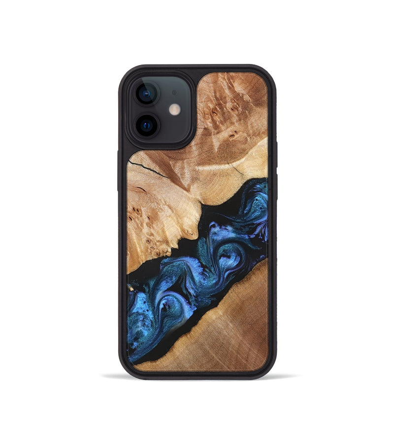 iPhone 12 mini Wood Phone Case - Chelsea (Blue, 831138)