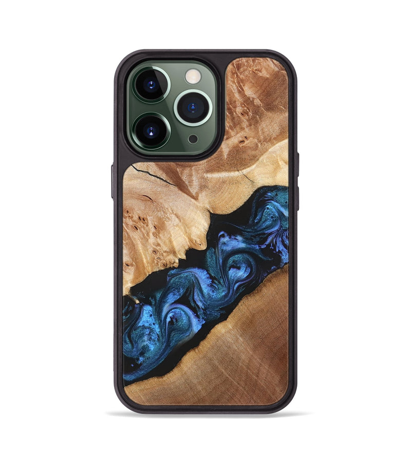 iPhone 13 Pro Wood Phone Case - Chelsea (Blue, 831138)