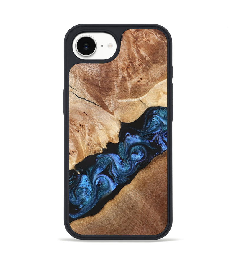 iPhone 16e Wood Phone Case - Chelsea (Blue, 831138)
