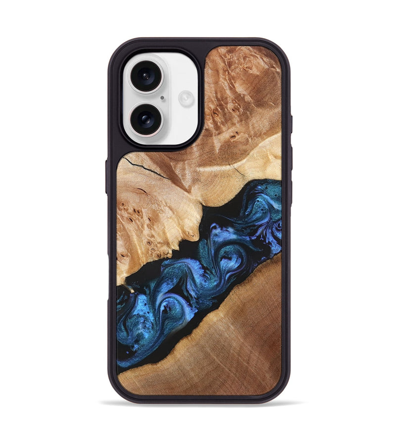 iPhone 17 Wood Phone Case - Chelsea (Blue, 831138)