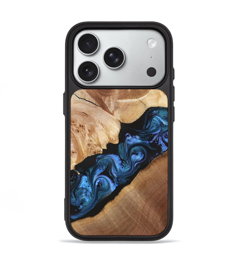 iPhone 18 Pro Wood Phone Case - Chelsea (Blue, 831138)