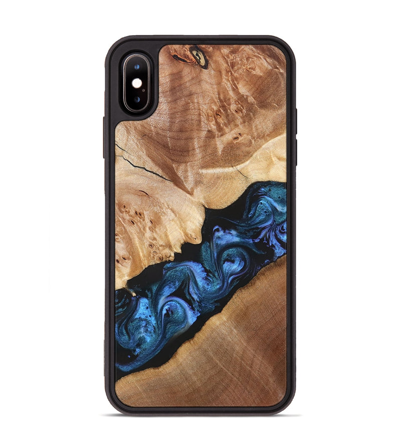 iPhone Xs Max Wood Phone Case - Chelsea (Blue, 831138)