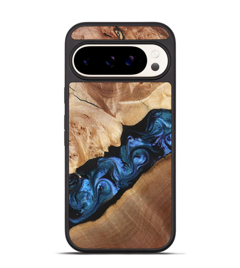 Pixel 9 Wood Phone Case - Chelsea (Blue, 831138)