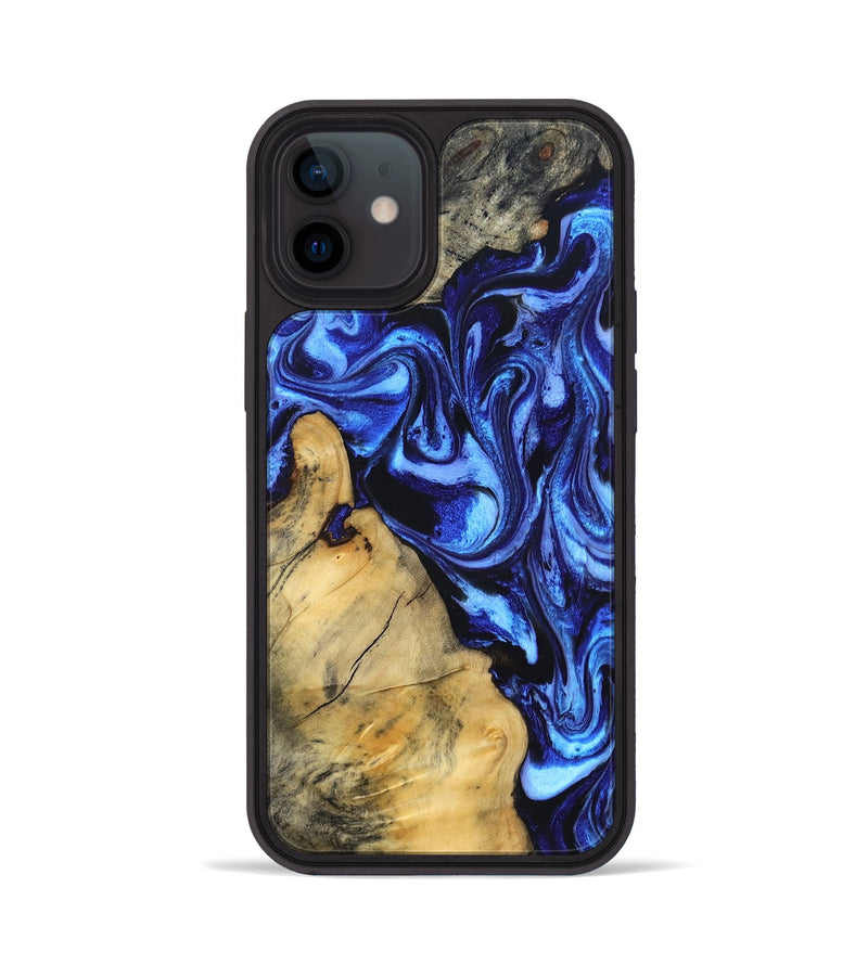 iPhone 12 Wood Phone Case - Adriel (Blue, 831139)