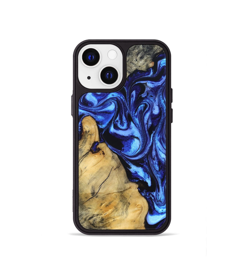 iPhone 13 mini Wood Phone Case - Adriel (Blue, 831139)