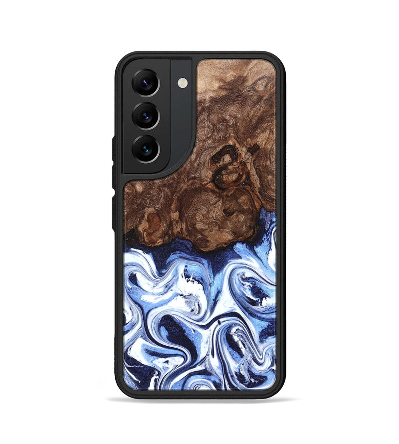 Galaxy S22 Wood Phone Case - Theron (Blue, 831140)