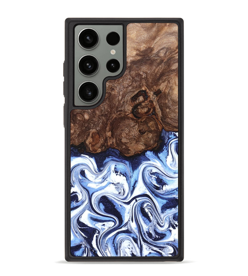 Galaxy S23 Ultra Wood Phone Case - Theron (Blue, 831140)