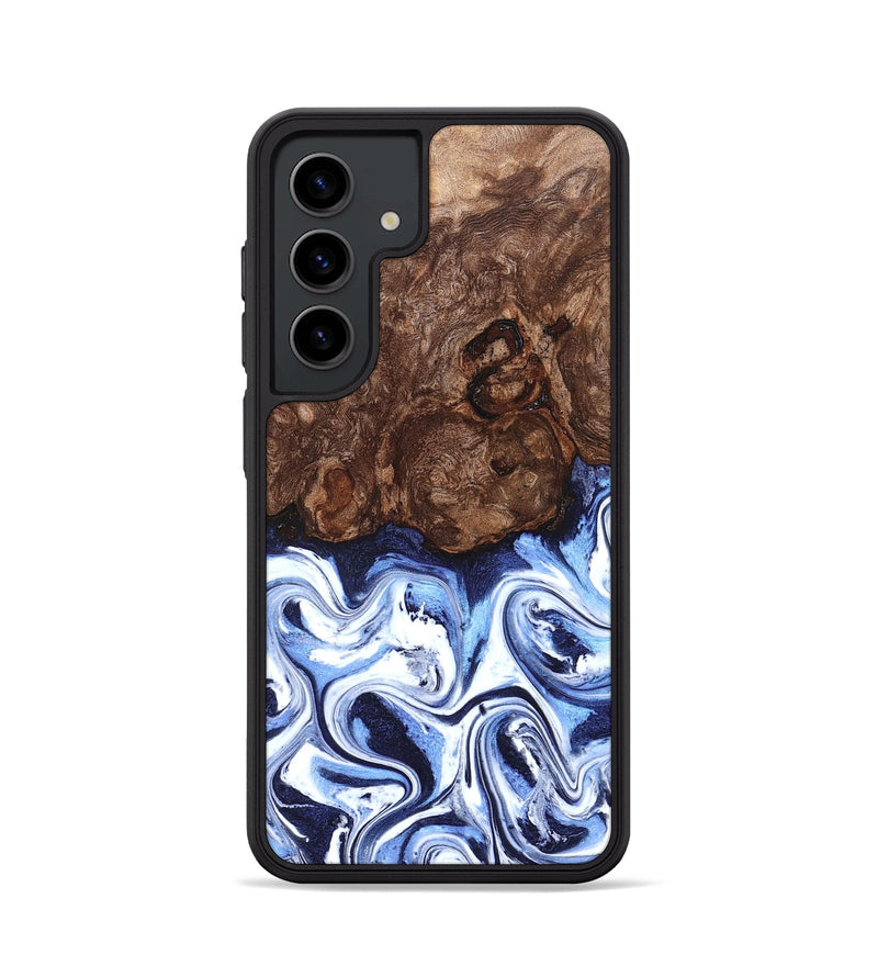 Galaxy S24 Wood Phone Case - Theron (Blue, 831140)
