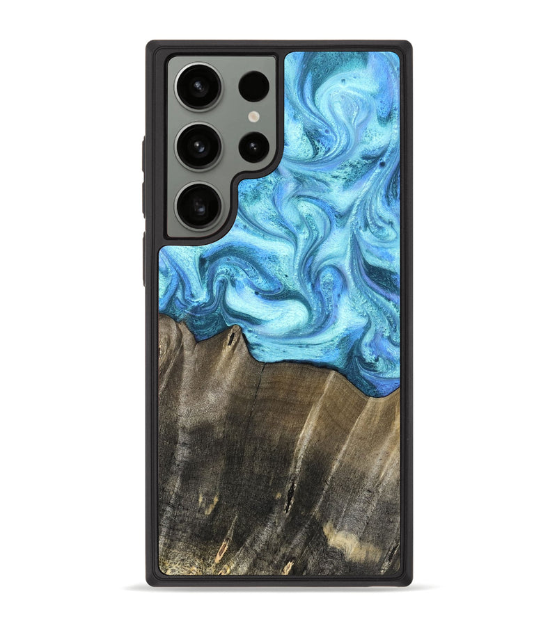 Galaxy S23 Ultra Wood Phone Case - Eugenia (Blue, 831141)