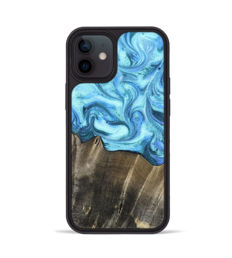 iPhone 12 Wood Phone Case - Eugenia (Blue, 831141)