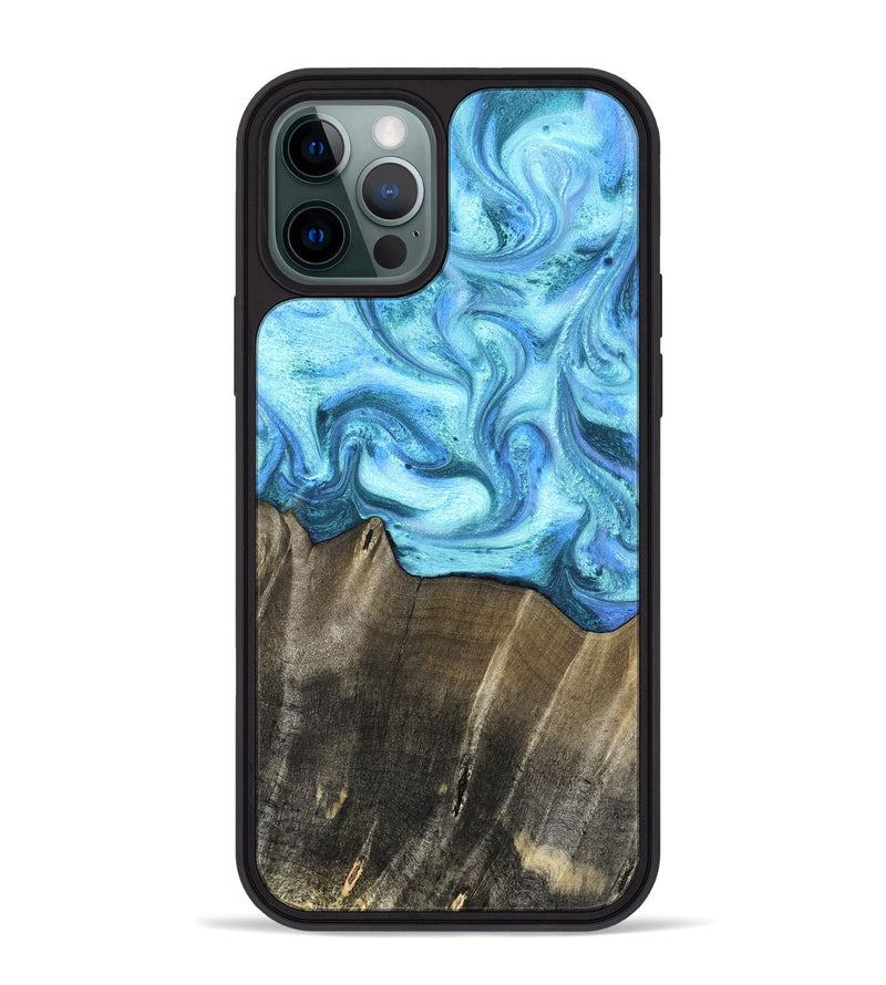 iPhone 12 Pro Max Wood Phone Case - Eugenia (Blue, 831141)