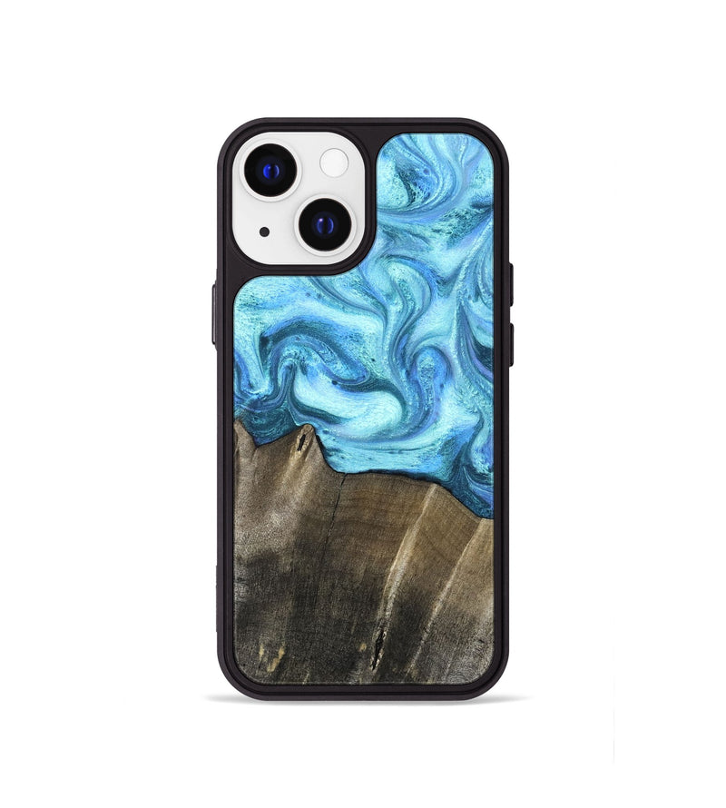 iPhone 13 mini Wood Phone Case - Eugenia (Blue, 831141)