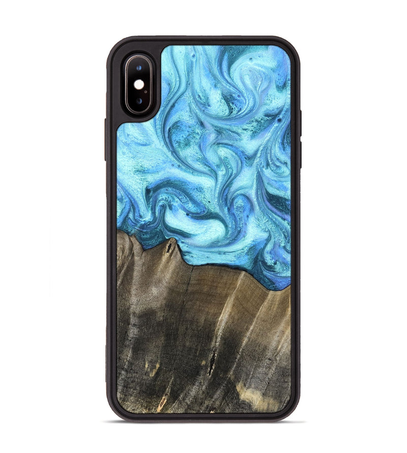 iPhone Xs Max Wood Phone Case - Eugenia (Blue, 831141)