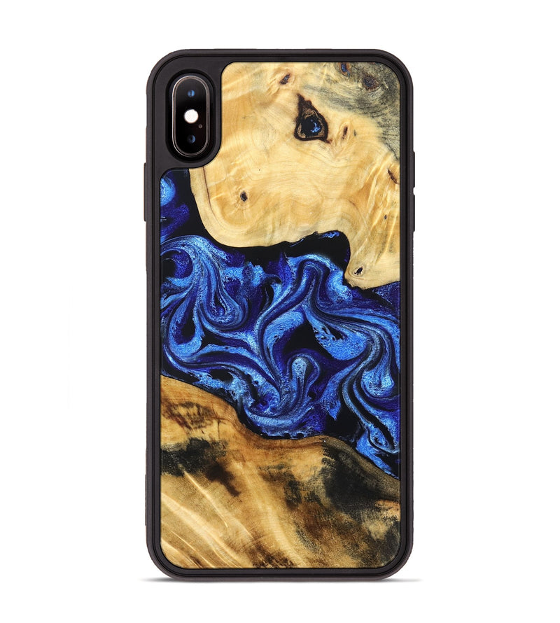 iPhone Xs Max Wood Phone Case - Brant (Blue, 831142)
