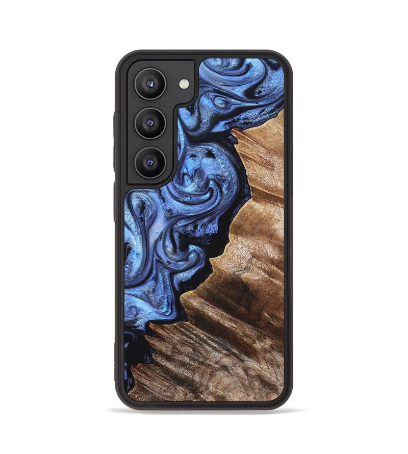 Galaxy S23 Wood Phone Case - Edward (Blue, 831143)