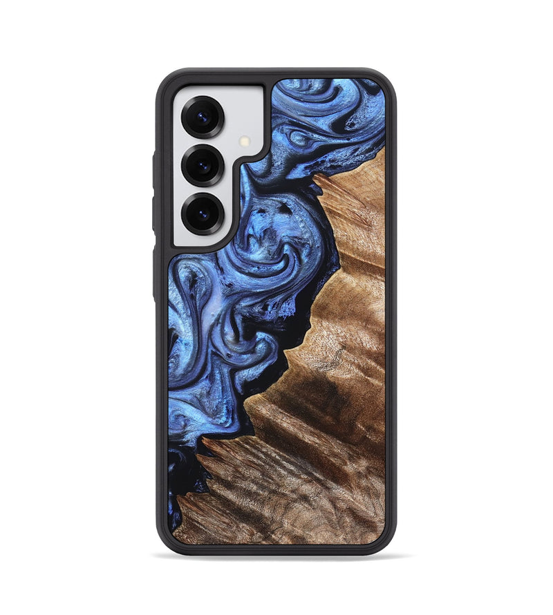Galaxy S25 Wood Phone Case - Edward (Blue, 831143)