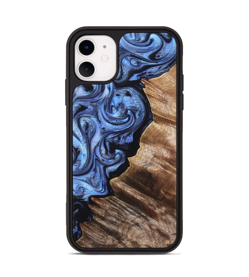 iPhone 11 Wood Phone Case - Edward (Blue, 831143)