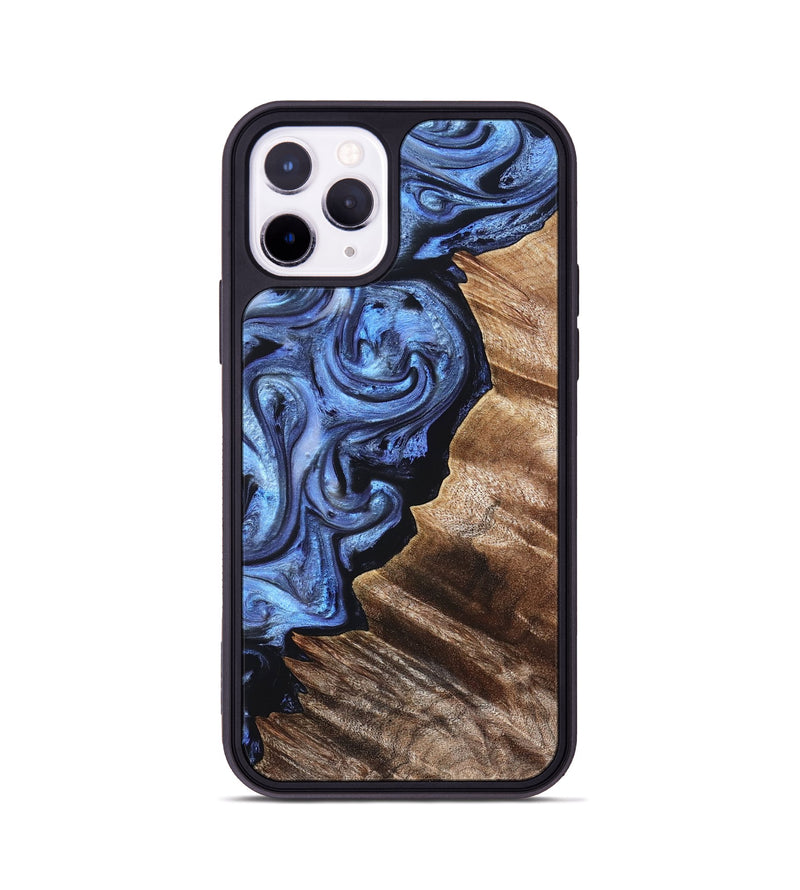 iPhone 11 Pro Wood Phone Case - Edward (Blue, 831143)