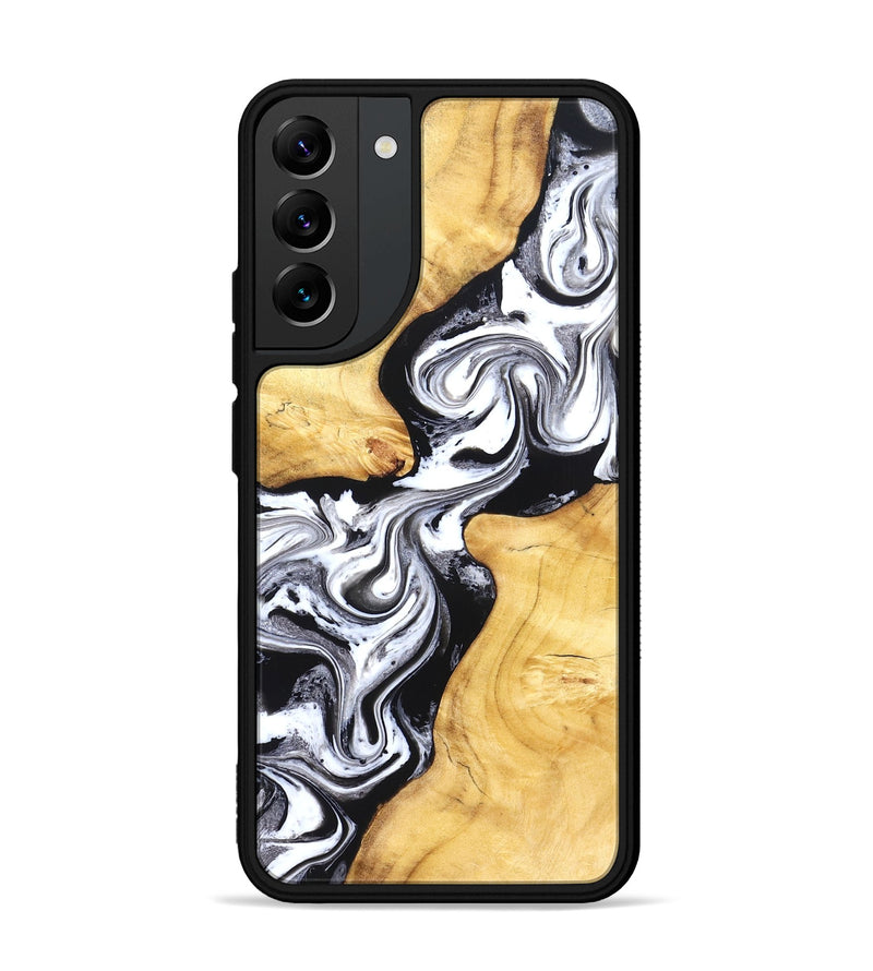 Galaxy S22 Plus Wood Phone Case - Taryn (Black & White, 831144)