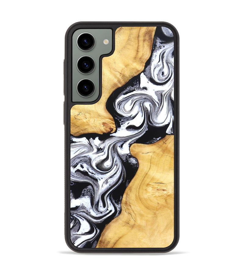 Galaxy S23 Plus Wood Phone Case - Taryn (Black & White, 831144)