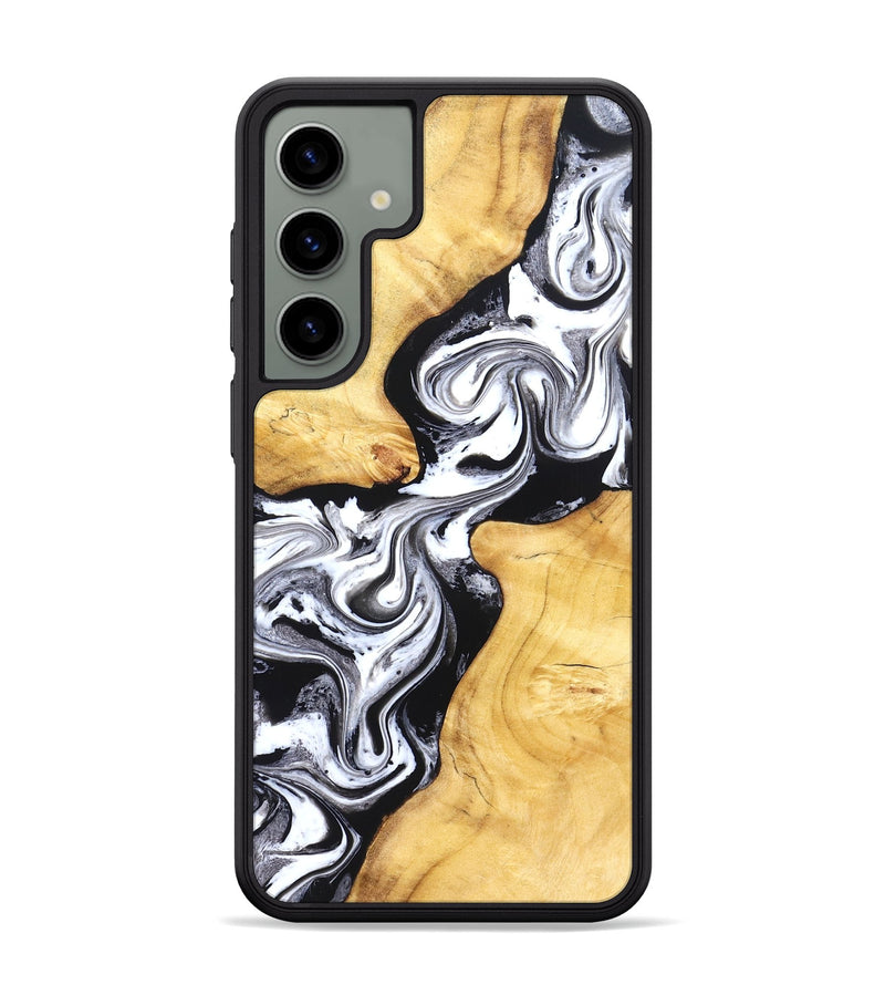 Galaxy S24 Plus Wood Phone Case - Taryn (Black & White, 831144)
