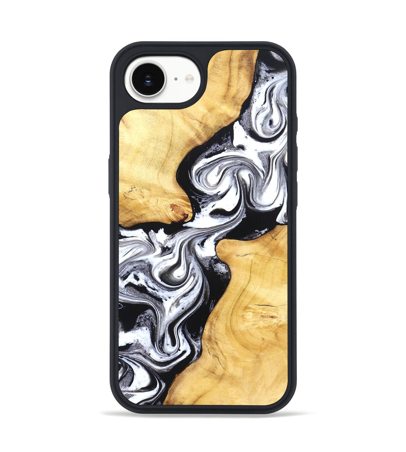 iPhone 16e Wood Phone Case - Taryn (Black & White, 831144)