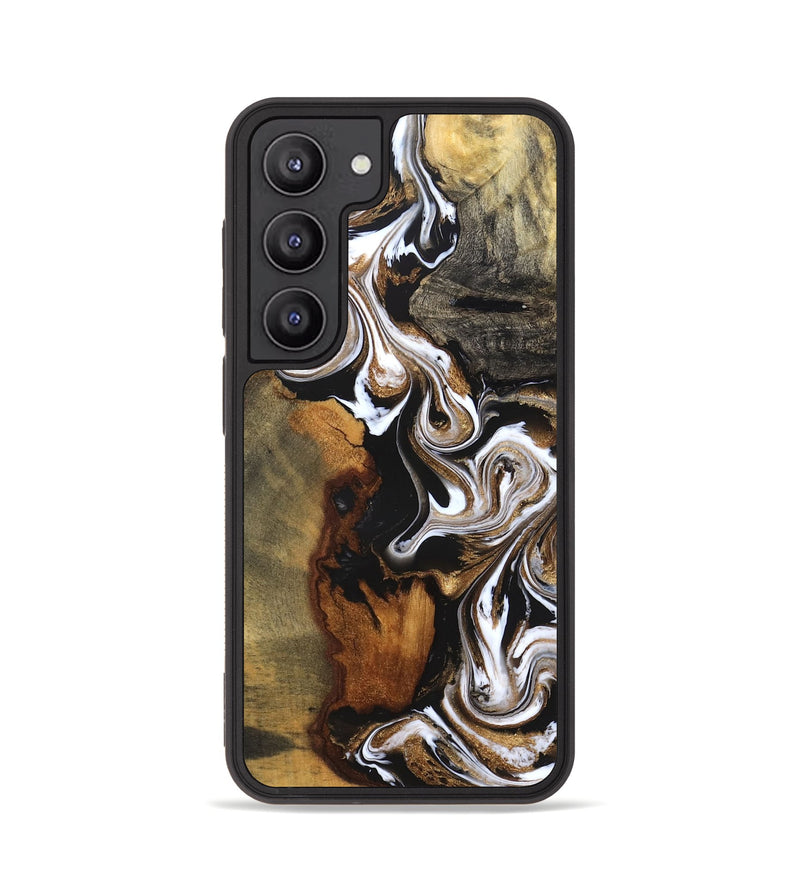 Galaxy S23 Wood Phone Case - Agatha (Black & White, 831145)