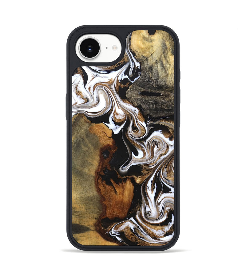 iPhone 17e Wood Phone Case - Agatha (Black & White, 831145)