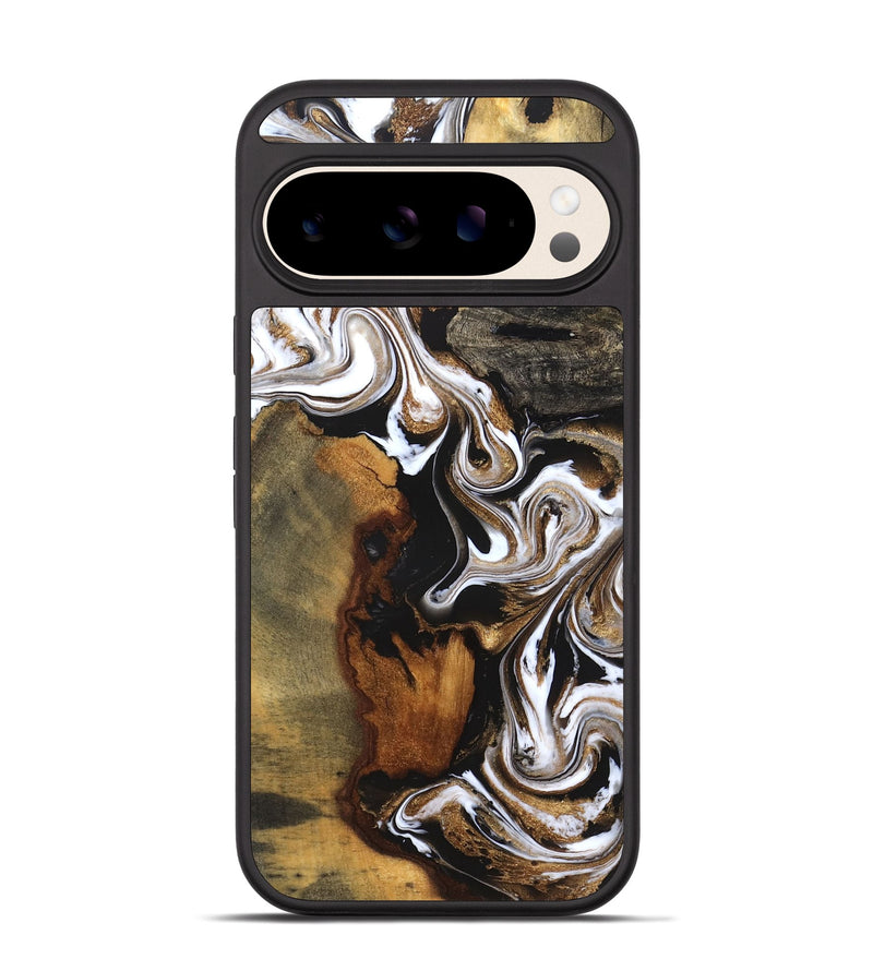 Pixel 10 Wood Phone Case - Agatha (Black & White, 831145)
