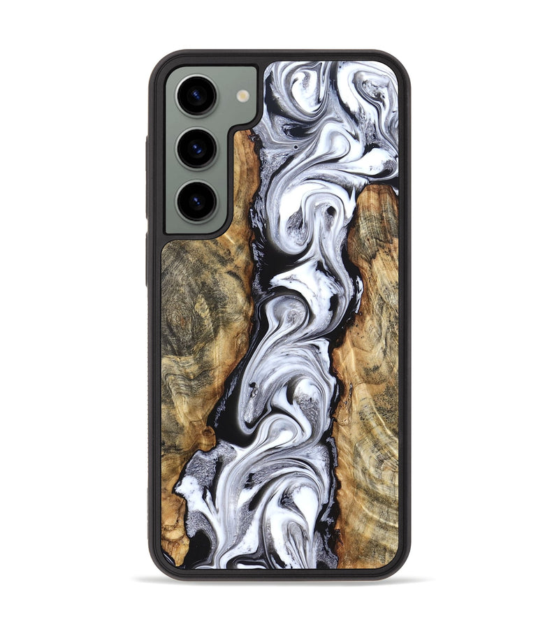 Galaxy S23 Plus Wood Phone Case - Kamron (Black & White, 831146)