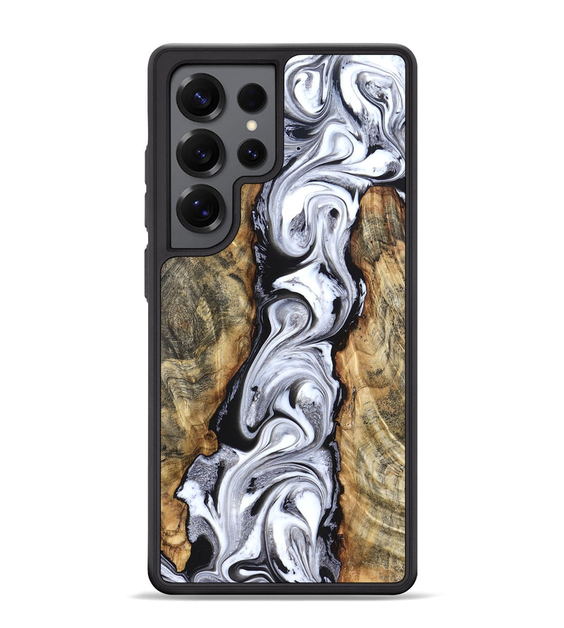 Galaxy S25 Ultra Wood Phone Case - Kamron (Black & White, 831146)