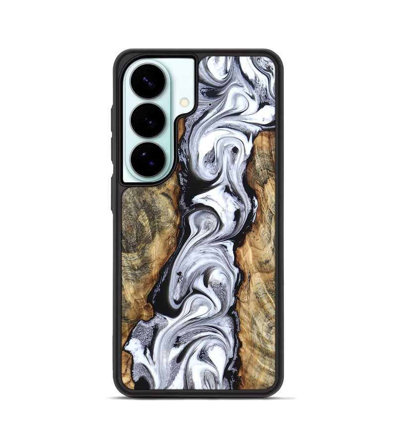 Galaxy S26 Wood Phone Case - Kamron (Black & White, 831146)