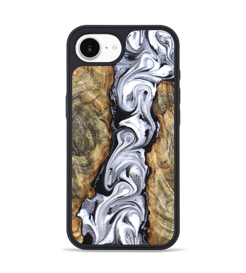 iPhone 17e Wood Phone Case - Kamron (Black & White, 831146)