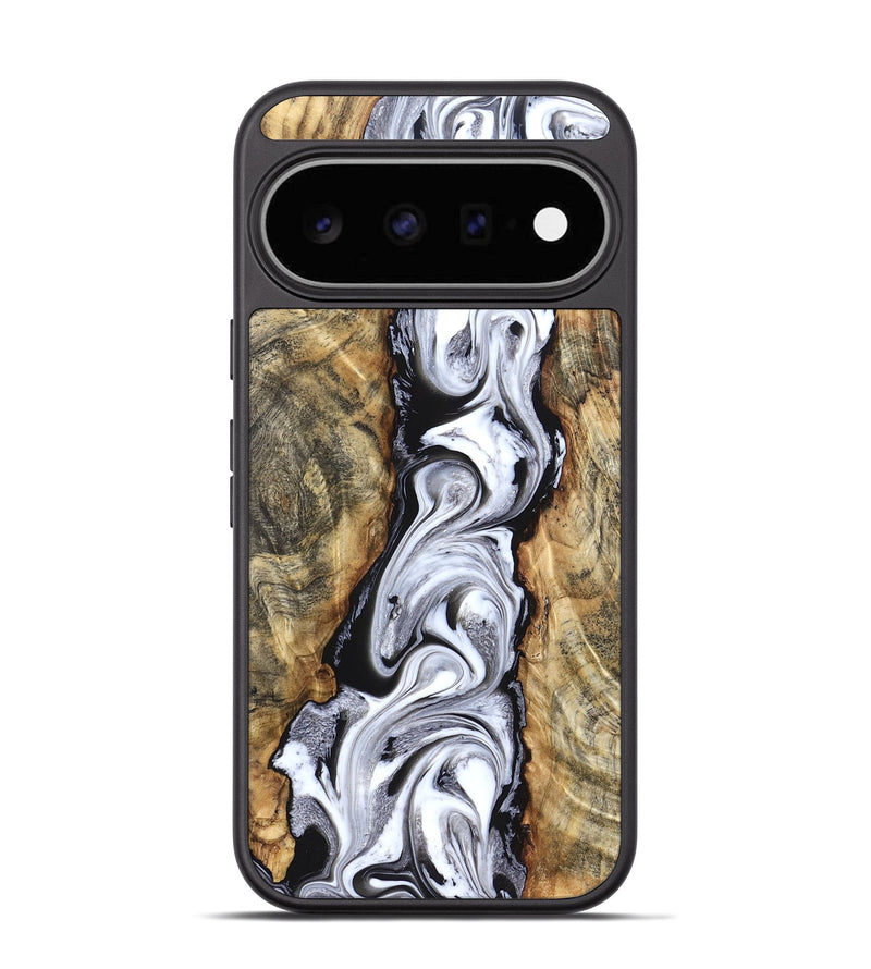 Pixel 11 Wood Phone Case - Kamron (Black & White, 831146)