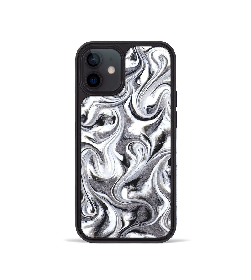 iPhone 12 mini ResinArt Phone Case - Lucero (Black & White, 831147)