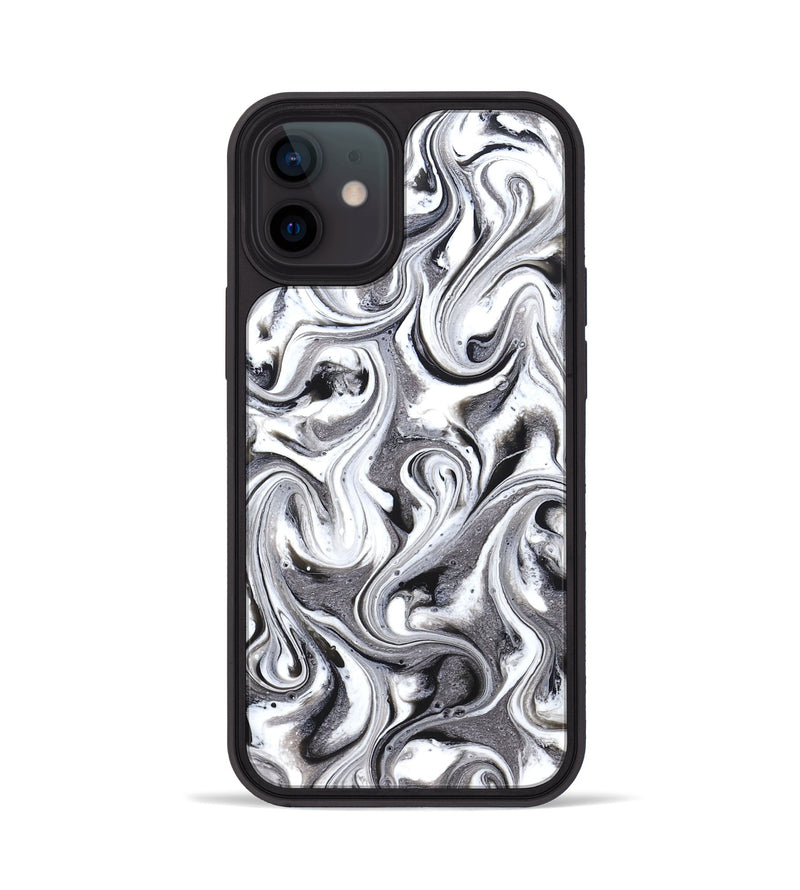 iPhone 12 ResinArt Phone Case - Lucero (Black & White, 831147)