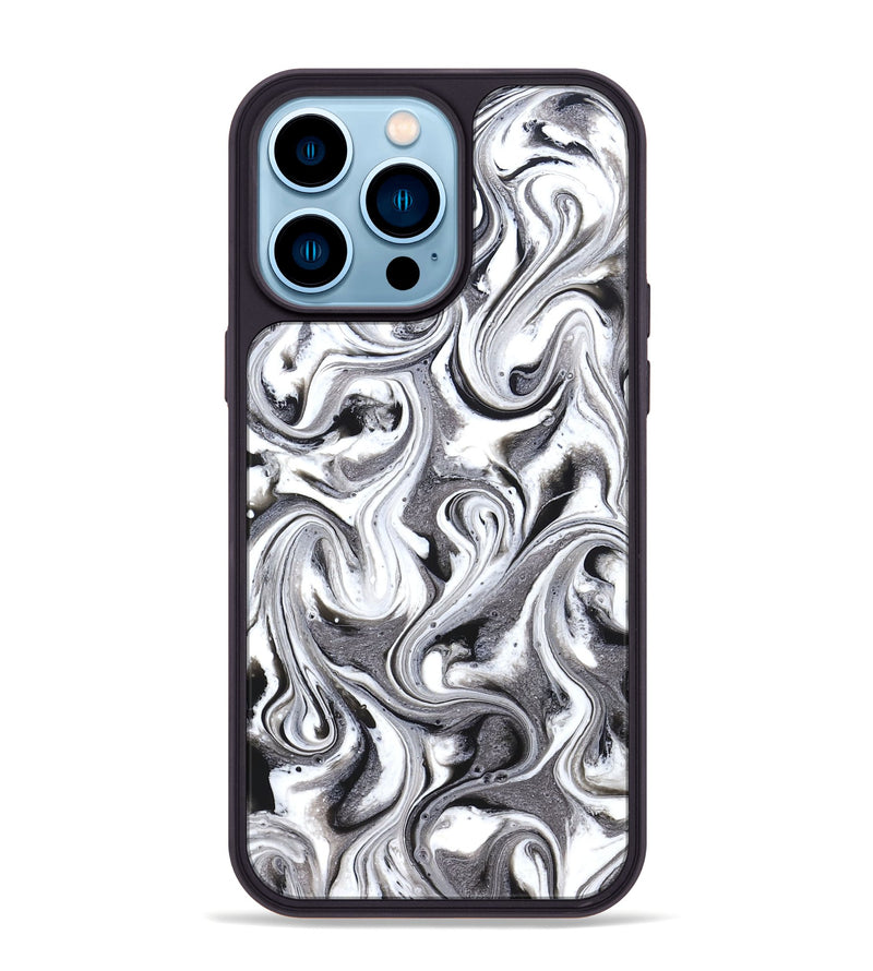 iPhone 14 Pro Max ResinArt Phone Case - Lucero (Black & White, 831147)